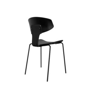 wohnli-moebel-suche-M24179399-1 Moderner Stuhl aus Polypropylen mit Armlehnen in Schwarz. 45x70x45cm PVC - Polyvinlychlorid Schwarz Koketto Home Möbel Esszimmermöbel Stühle