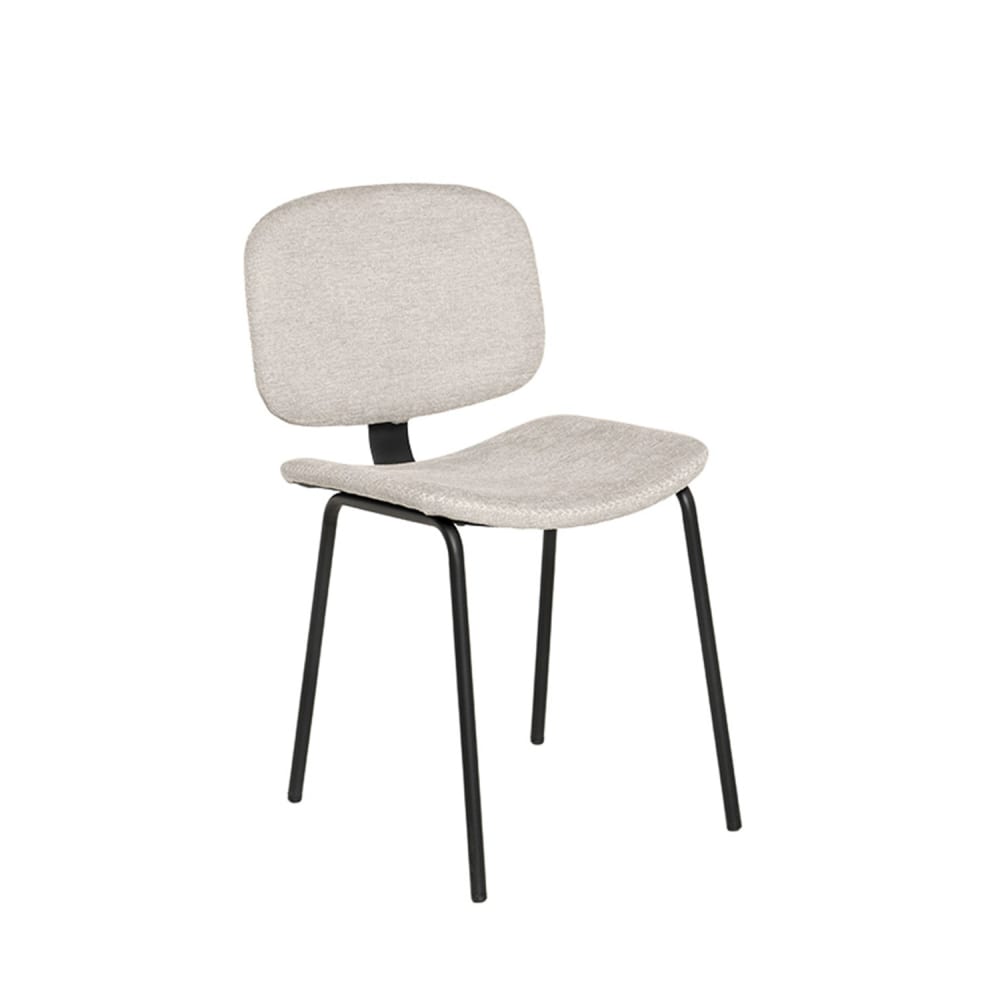 wohnli-moebel-suche-M24179402 Wohnli Möbelsuche - Gepolsterter Stuhl mit gebogener Sitzfläche und Rückenlehne beige