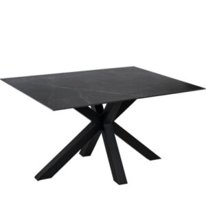 wohnli-moebel-suche-M24179442 Wohnli Möbelsuche - Esstisch aus Keramik 140 cm mit schwarzen Beinen