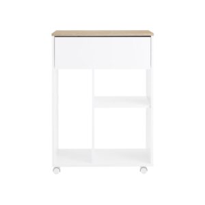 wohnli-moebel-suche-M24180152 Wohnli Möbelsuche - Druckertisch mit Rollen Druckerschrank Aktenschrank aus PB(E1) Weiß