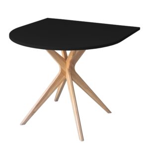 wohnli-moebel-suche-M24180436 Wohnli Möbelsuche - Halb ovaler Esstisch 90x90cm Schwarz