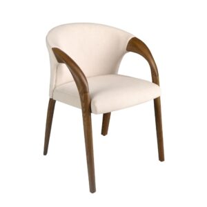 Wohnli Möbelsuche - Stuhl aus Samt in Creme