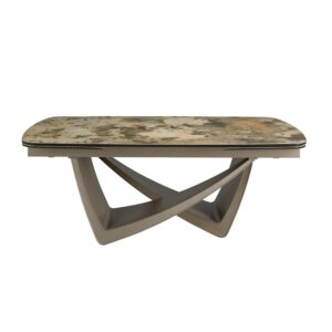 wohnli-moebel-suche-M24181431-1 Esstisch aus Porzellanmarmor und Stahl in Taupe 100x76x200cm Marmor Beige Angel Cerda Möbel Esszimmermöbel Esstische