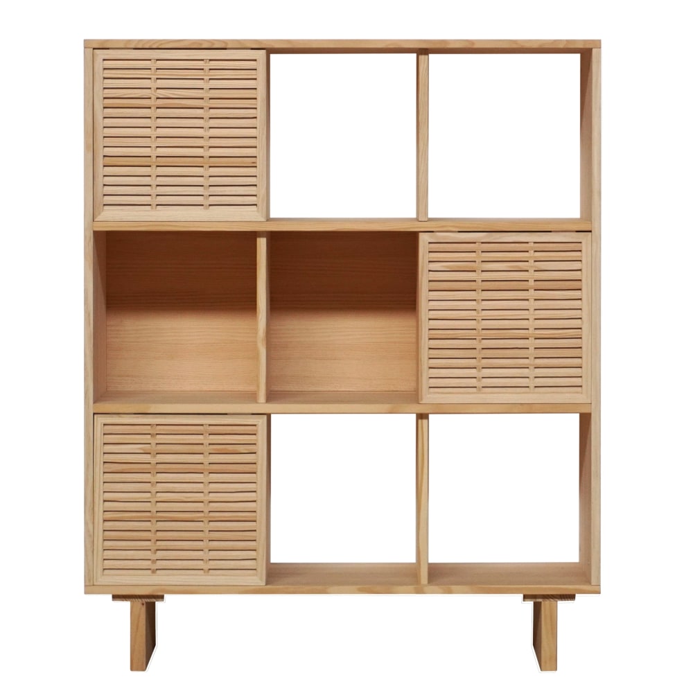 wohnli-moebel-suche-M24181448 Wohnli Möbelsuche - Kleines Bücherregal aus massivem Kiefernholz 98 cm Lackiert