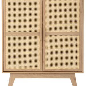 wohnli-moebel-suche-M25000015-1 Schrank mit 2 Türen in Eichenoptik 39x110x87cm Spanplatte Braun Loft24 Möbel Schlafzimmermöbel Kommoden