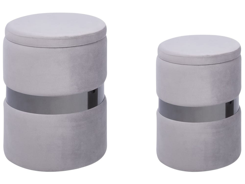 wohnli-moebel-suche-M25000099 Wohnli Möbelsuche - 2er Set Poufs aus Stoff