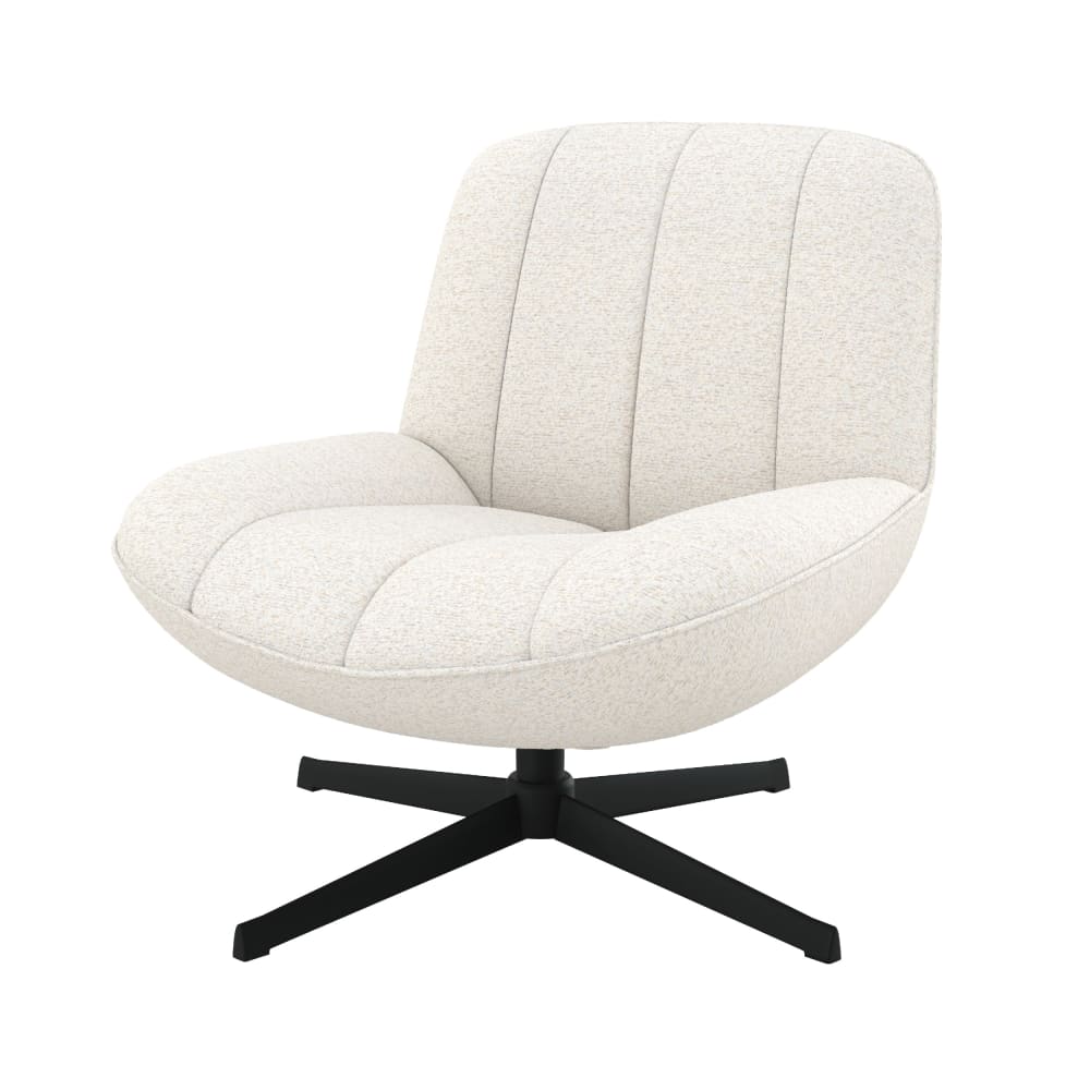 wohnli-moebel-suche-M25000166 Wohnli Möbelsuche - Drehsessel aus Bouclé-Stoff in Altweiß