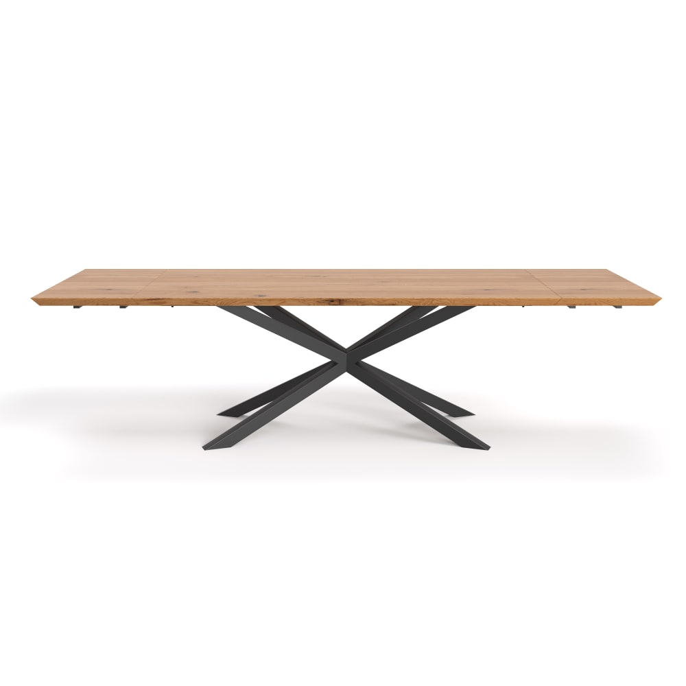 Wohnli Möbelsuche - Ausziehbarer Esstisch aus Eichenholz  220x80  + 1x50 cm