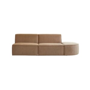 wohnli-moebel-suche-M25002039 Wohnli Möbelsuche - Modulares 2-Sitzer-Sofa und abgerundet aus camelfarbenem Stoff