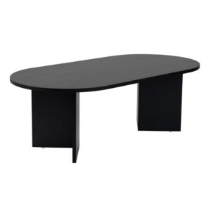 wohnli-moebel-suche-M25003082 Wohnli Möbelsuche - Couchtisch Ovaler L119 cm - Holzdekor Schwarz