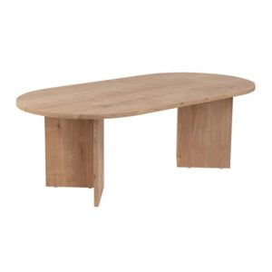 wohnli-moebel-suche-M25003090 Wohnli Möbelsuche - Couchtisch Ovaler L119 cm - Eichenoptik