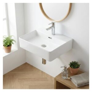wohnli-moebel-suche-M25004865 Wohnli Möbelsuche - rechteckiges weißes Keramik-Aufsatzwaschbecken 50x42cm