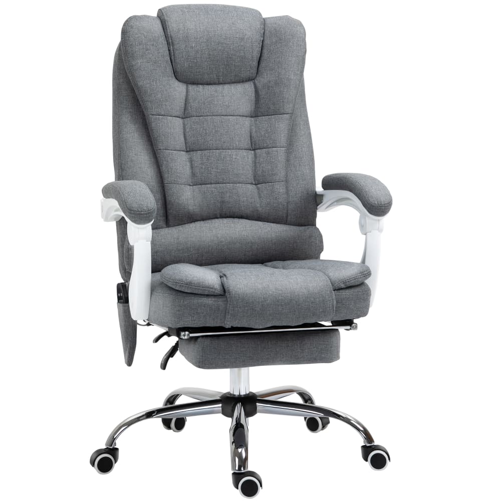 wohnli-moebel-suche-M25005317 Wohnli Möbelsuche - Fauteuil de bureau direction massant chauffant inclinable tissu gris