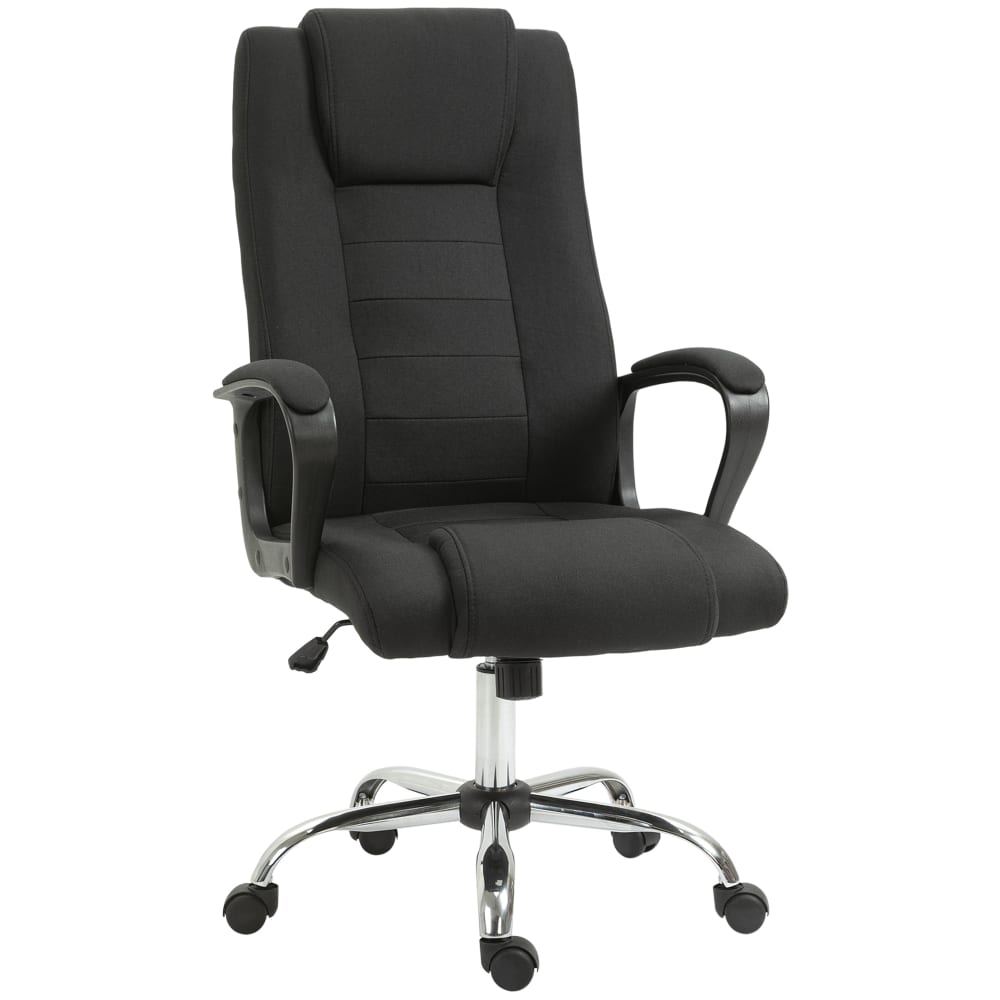 Wohnli Möbelsuche - Fauteuil de bureau manager ergonomique réglable tissu noir