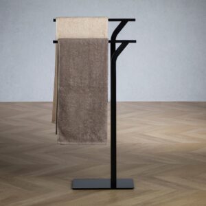 20x84x40cm Metall Schwarz IDIMEX Möbel Badezimmermöbel Badezimmerregale