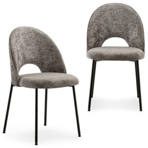 wohnli-moebel-suche-M25007674 Wohnli Möbelsuche - 2er-Set Esszimmerstühle mit Stoffbezug aus Chenille