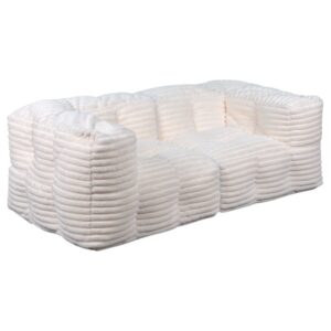 Wohnli Möbelsuche - Modulares Sofa aus geripptem Kunstfell 90x180 cm