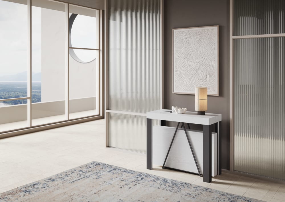 90x77x40cm Spanplatte Weiß Ityhome Möbel Wohnzimmermöbel Konsolentische