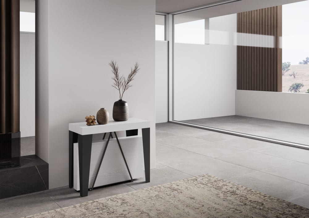 90x77x40cm Spanplatte Weiß Ityhome Möbel Wohnzimmermöbel Konsolentische