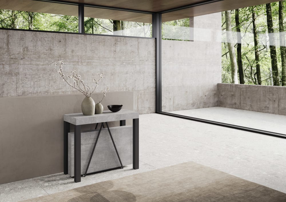 90x77x40cm Spanplatte Grau Ityhome Möbel Wohnzimmermöbel Konsolentische