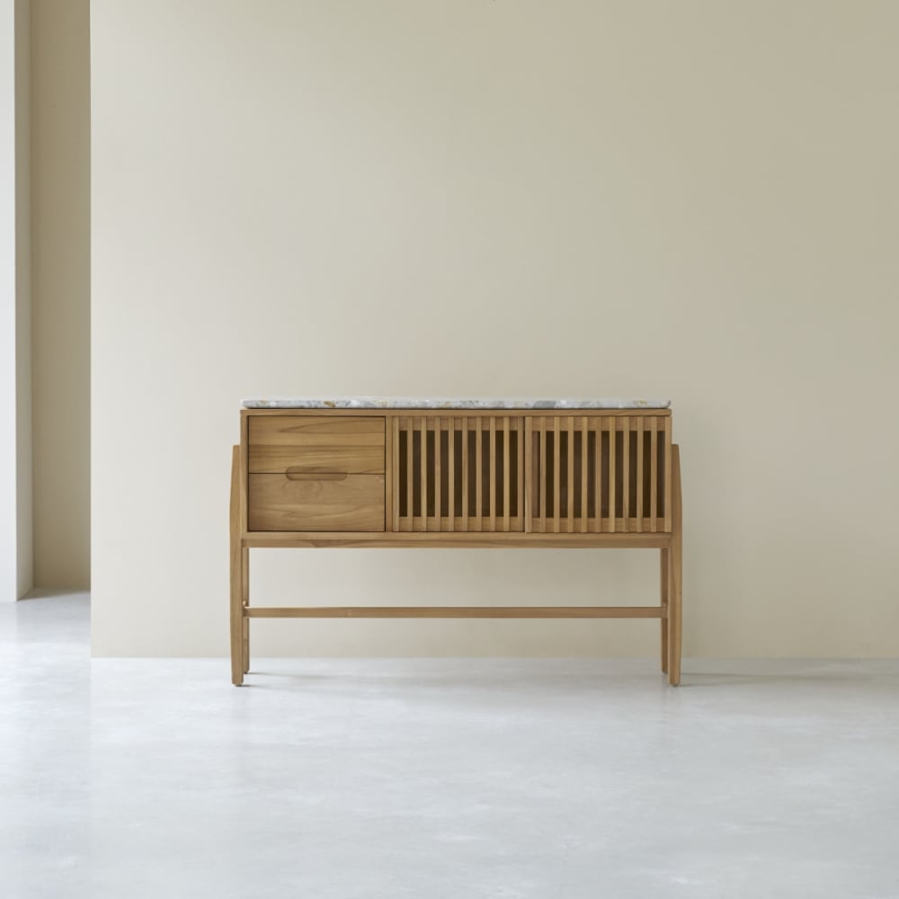 wohnli-moebel-suche-M25009044 Wohnli Möbelsuche - Konsole aus massivem Teakholz und Premium-Terrazzo
