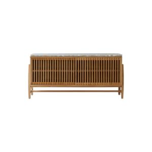 Wohnli Möbelsuche - Sideboard aus massivem Teakholz und Premium-Terrazzo 160 cm