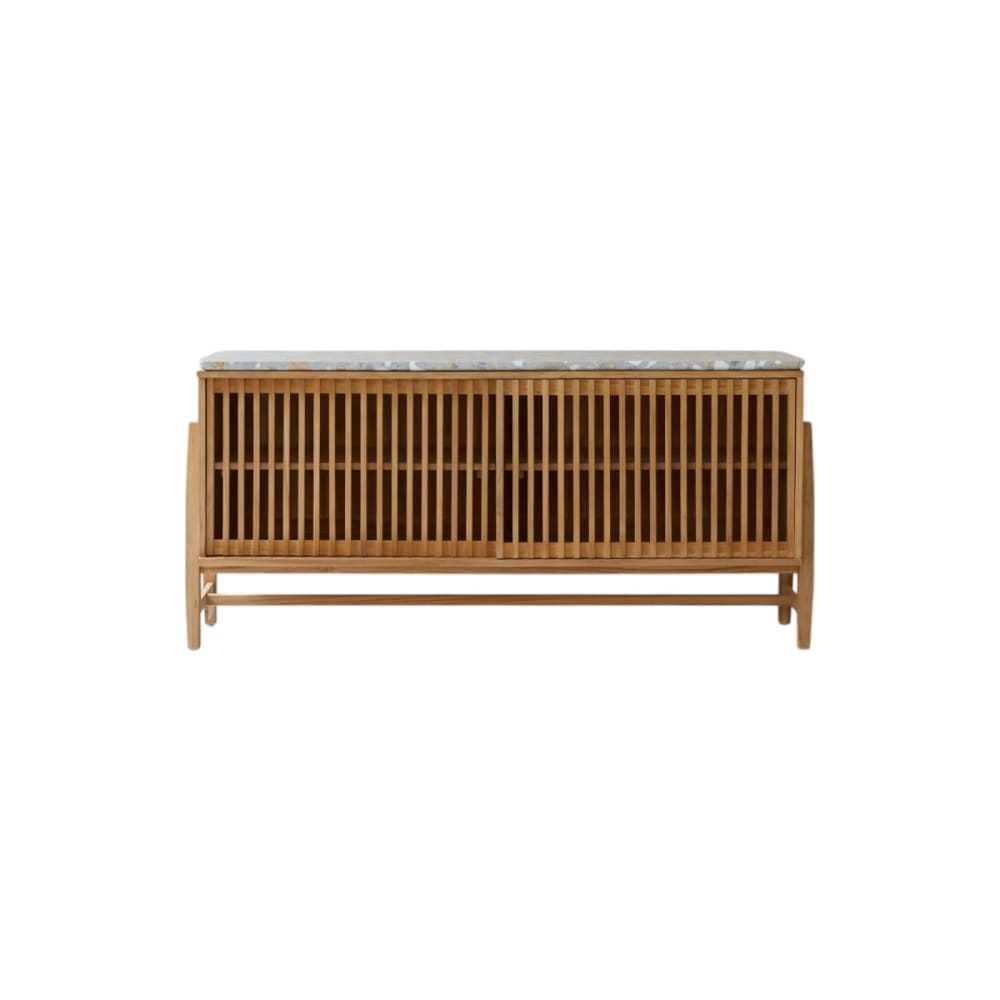wohnli-moebel-suche-M25009110 Wohnli Möbelsuche - Sideboard aus massivem Teakholz und Premium-Terrazzo 160 cm