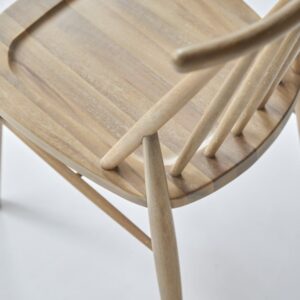 Stuhl aus massivem Akazienholz 49x81x56cm Holz Beige Tikamoon Möbel Esszimmermöbel Stühle