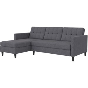 Wohnli Möbelsuche - Schlafsofa 3-Sitzer mit Stauraum in Leinenoptik