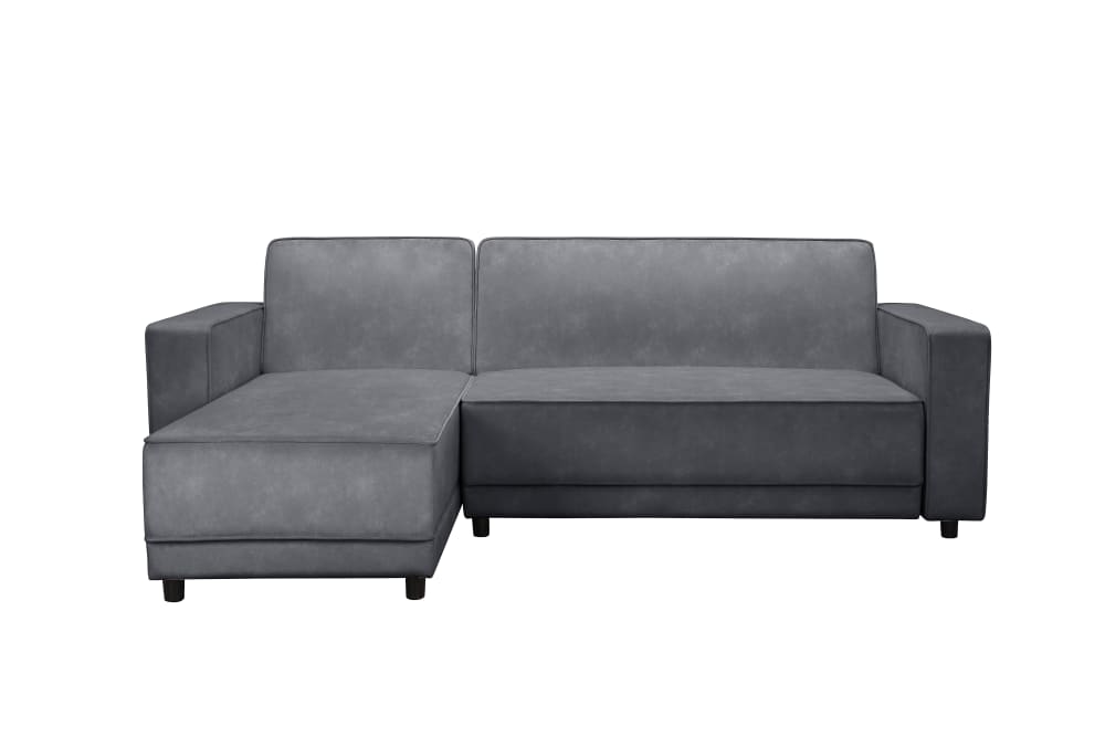Wohnli Möbelsuche - Schlafsofa 3-Sitzer mit Chaiselongue aus Samt