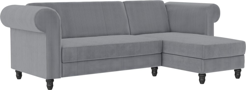Wohnli Möbelsuche - Schlafsofa 3-Sitzer mit Chaiselongue aus Stoff