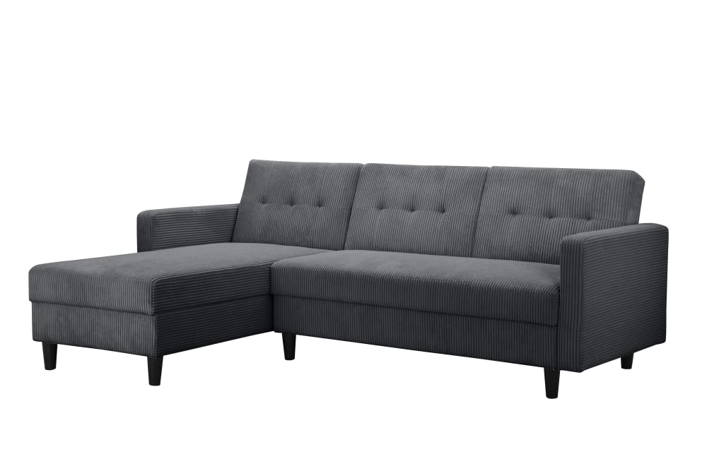 Wohnli Möbelsuche - Schlafsofa 3-Sitzer mit Stauraum aus Stoff