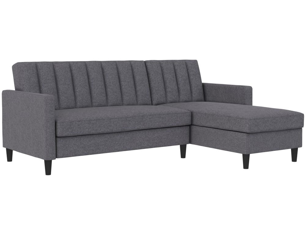 Wohnli Möbelsuche - Schlafsofa 3-Sitzer mit Chaiselongue in Leinenoptik