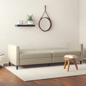 203x82x83cm Stoff Braun Dorel Home Sofas und Sessel Sofas Schlafsofas