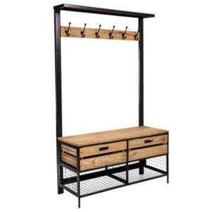 Wohnli Möbelsuche - Eingangsbereichmöbel aus Holz und Metall 100x40x166