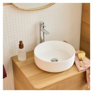 wohnli-moebel-suche-M25009601-1 Rundes Aufsatzwaschbecken 36 x 36 cm 36x12x36cm Keramik Weiß Mob In Möbel Badezimmermöbel Waschtische