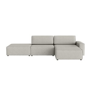 Wohnli Möbelsuche - Ecksofa aus Bouclé-Stoff 4-Sitzer