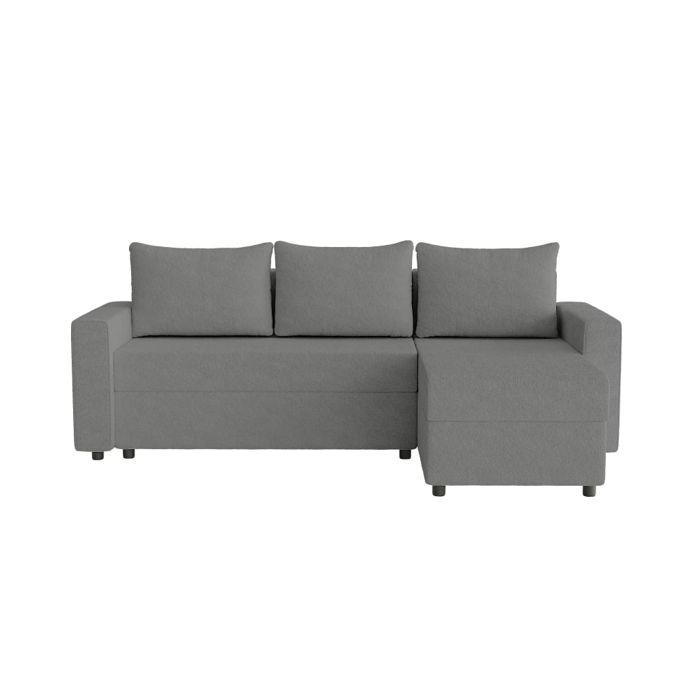 Wohnli Möbelsuche - Ecksofa aus Bouclé-Stoff 4-Sitzer