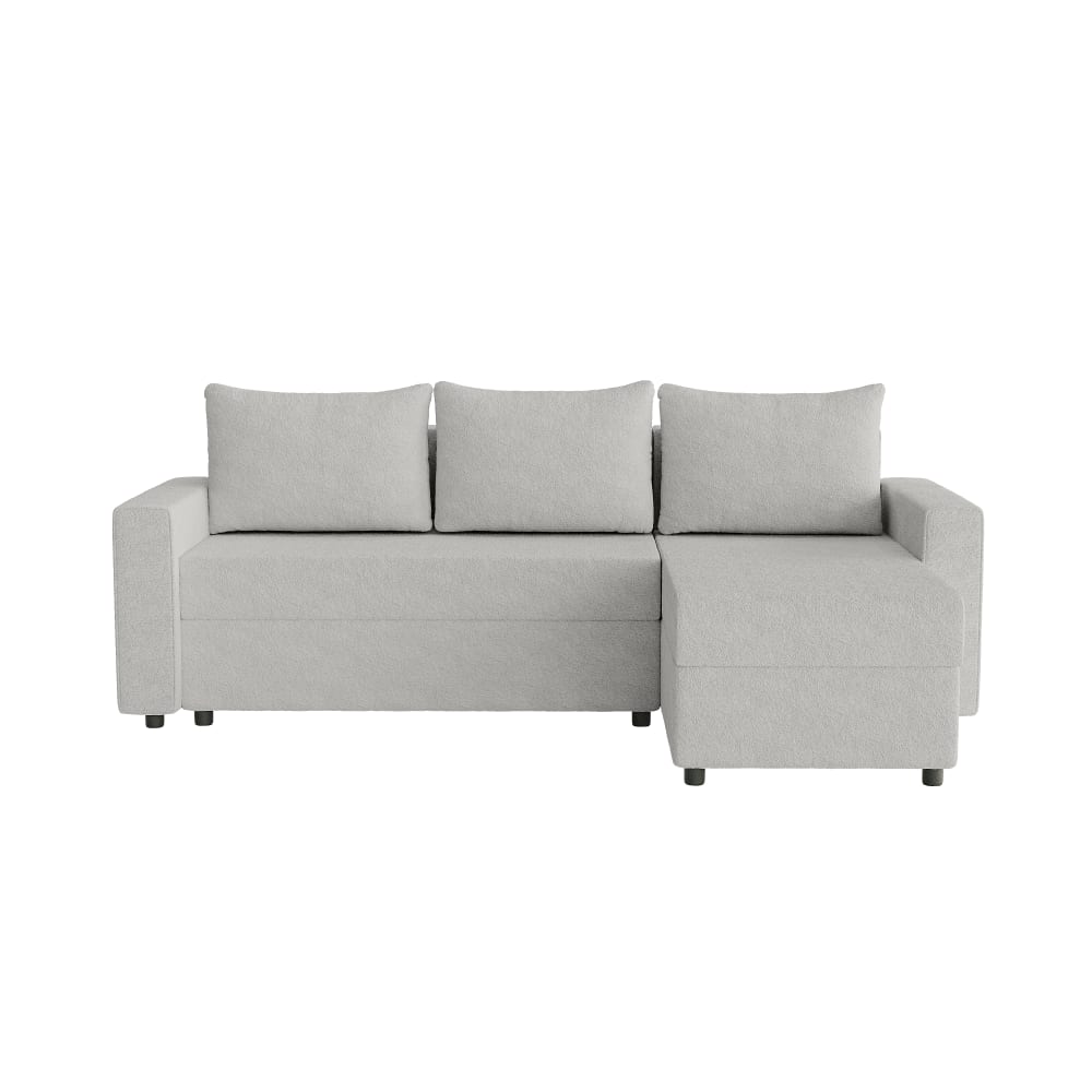 Wohnli Möbelsuche - Ecksofa aus Bouclé-Stoff 4-Sitzer