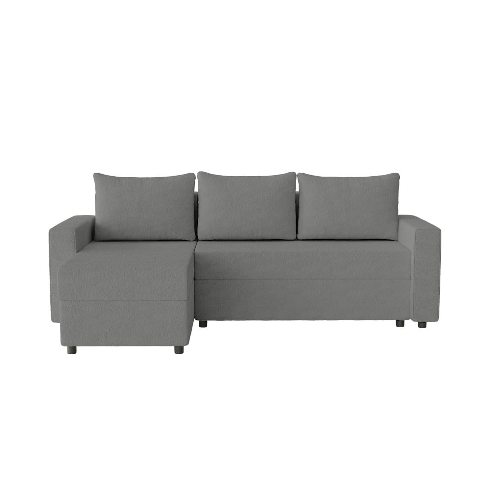Wohnli Möbelsuche - Ecksofa aus Bouclé-Stoff 4-Sitzer