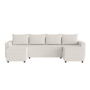 Wohnli Möbelsuche - Ecksofa aus Bouclé-Stoff 5-Sitzer