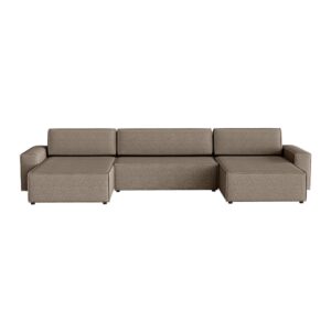 Wohnli Möbelsuche - Ecksofa aus Bouclé-Stoff 5-Sitzer