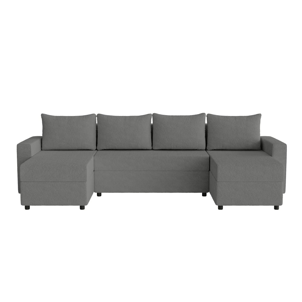 Wohnli Möbelsuche - Ecksofa aus Bouclé-Stoff 5-Sitzer