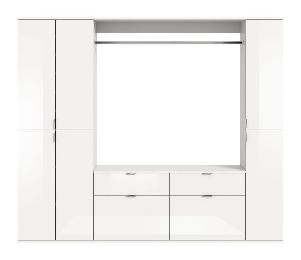 34x193x212cm Spanplatte Weiß Xonox.home Möbel Flurmöbel Dielenbänke