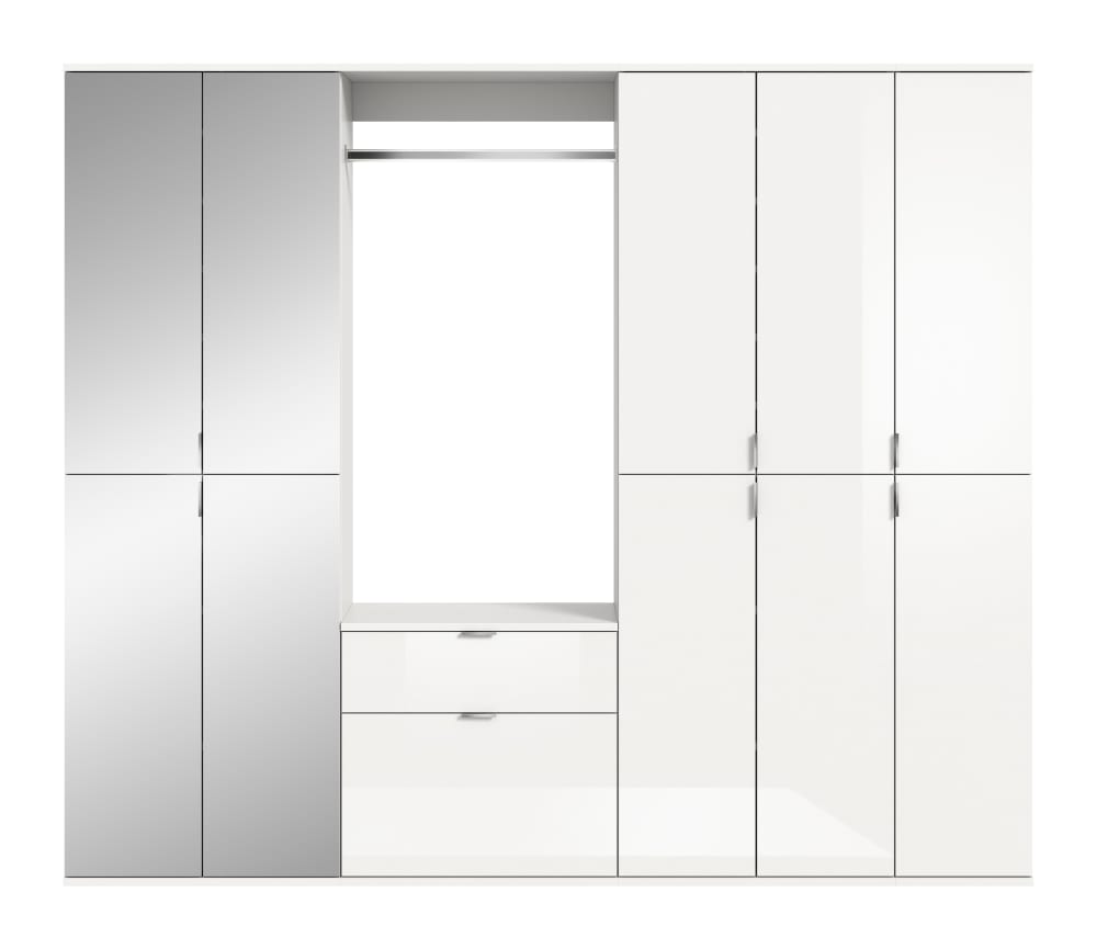 34x193x213cm Spanplatte Weiß Xonox.home Möbel Flurmöbel Dielenbänke