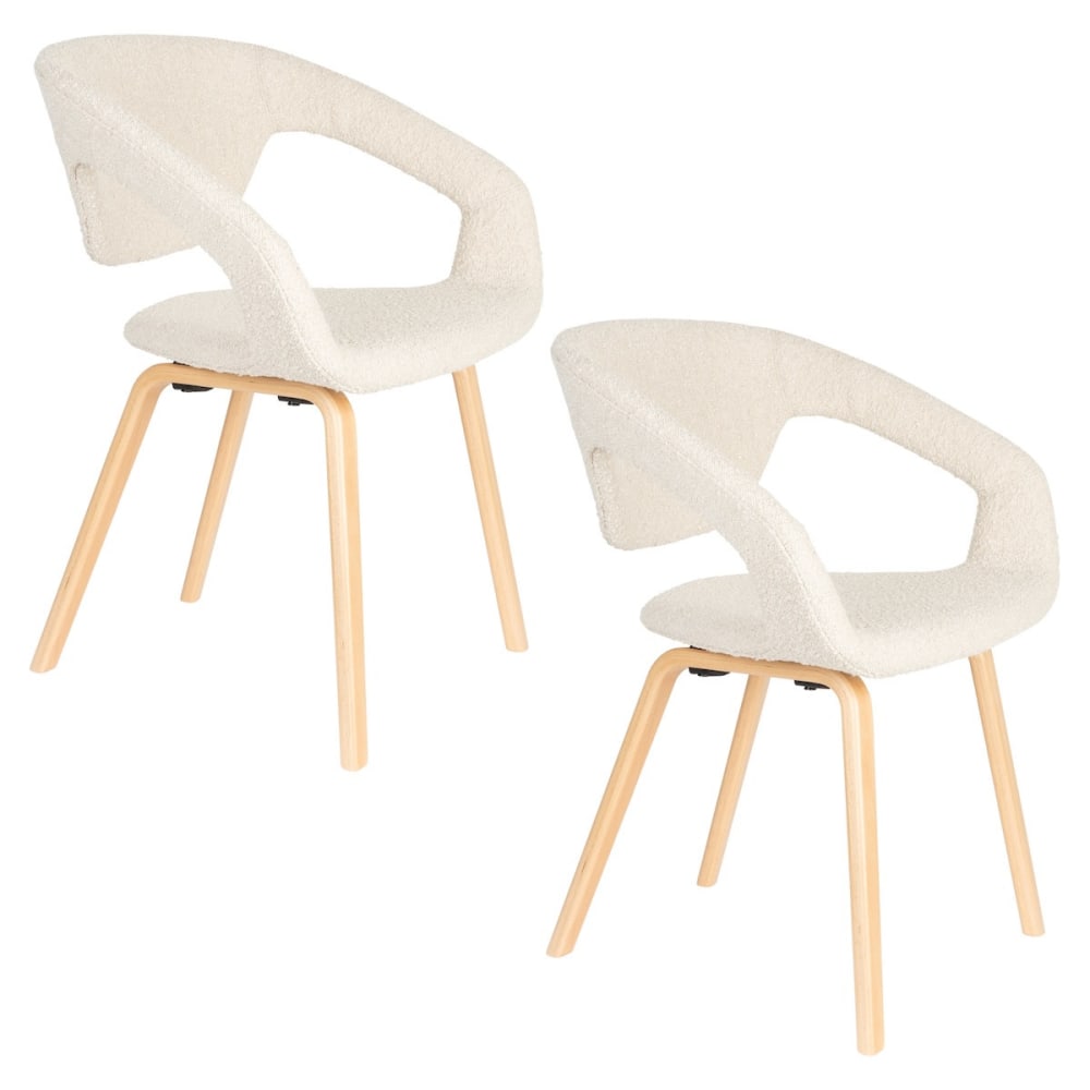 wohnli-moebel-suche-M25013444 Wohnli Möbelsuche - Set aus 2 Stühlen mit Bouclé-Stoff