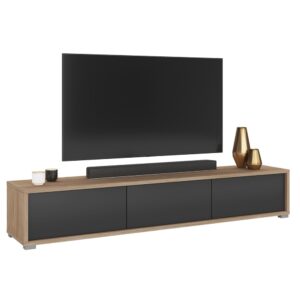 wohnli-moebel-suche-M25014252-1 180x32x36cm Spanplatte Grau Petits meubles Möbel Wohnzimmermöbel TV-Möbel