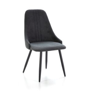 Wohnli Möbelsuche - 4er-Set Stühle aus Stoff und schwarzen Metallbeinen 44x44 h91 cm