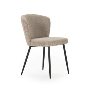 Wohnli Möbelsuche - 4er-Set Samtstühle mit Metallbeinen