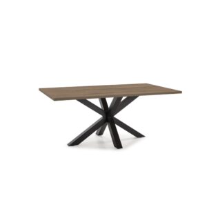 wohnli-moebel-suche-M25015028 Wohnli Möbelsuche - Rechteckiger Tisch mit Eisengestell für 6/8 Personen 180x76 cm